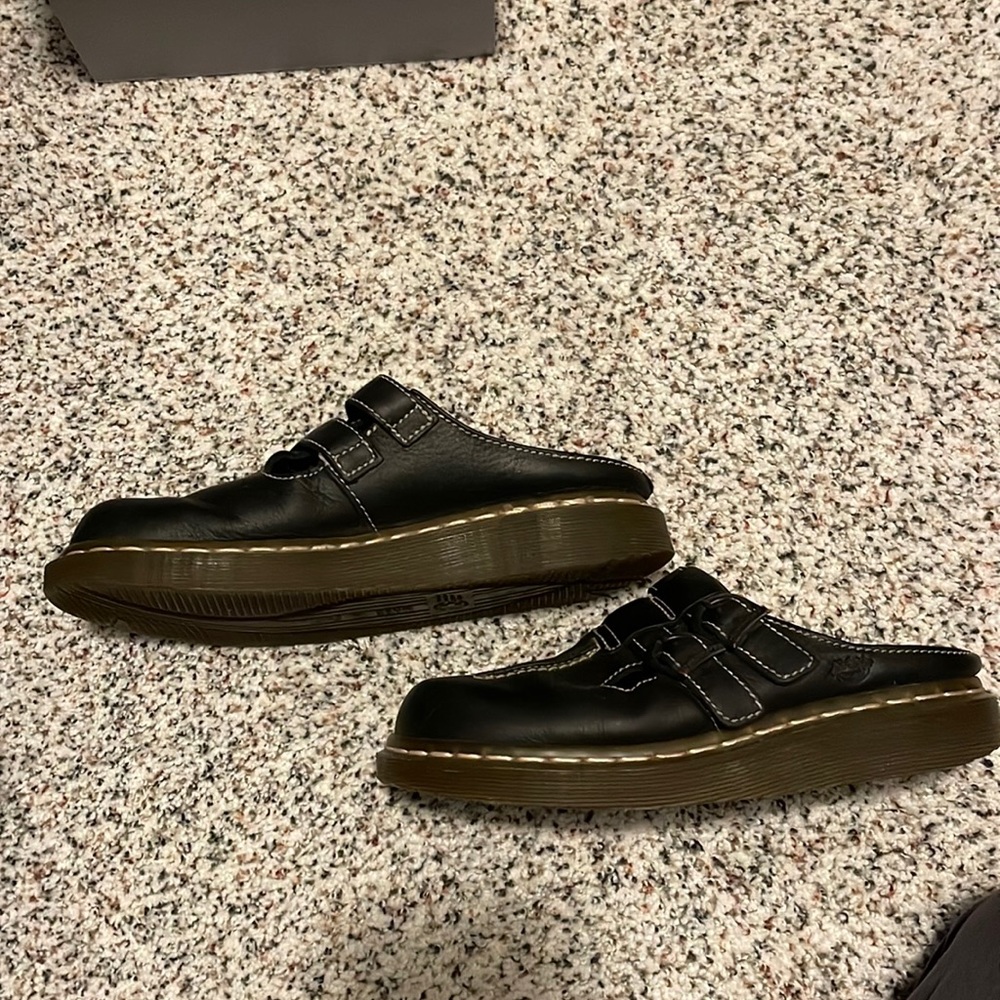 Dr. Martens Celia Two Strap Mary Jane Slides. made in England. 6US size